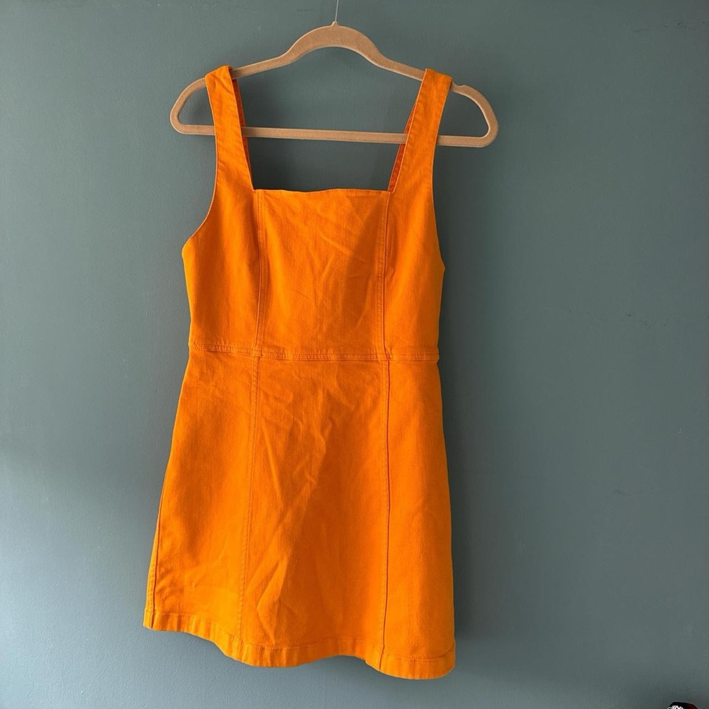 Alice + Olivia Orange Sleeveless Mini Dress